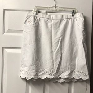 Sparkling cut outs pockets skirt